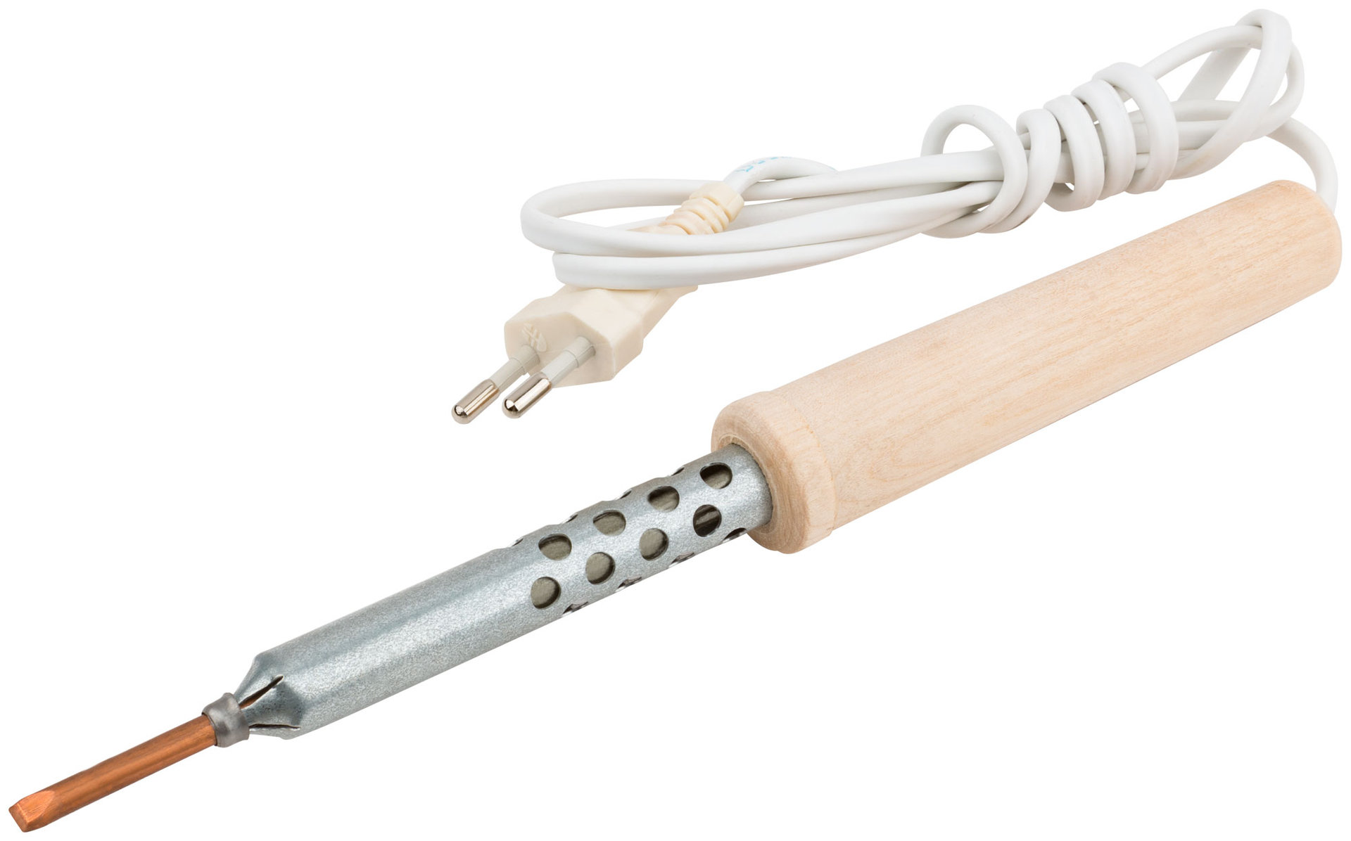 Паяльник 220 В, деревянная ручка 40 Вт (60504)