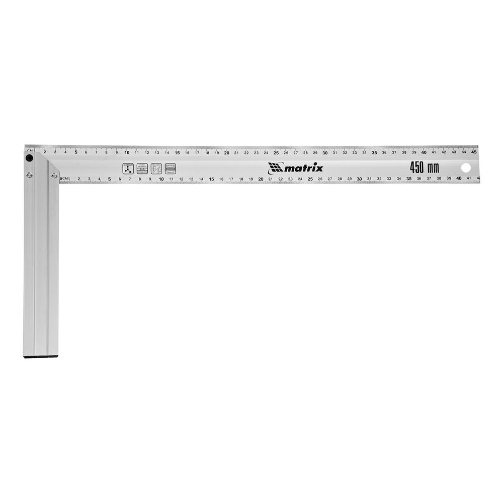 Угольник, 450 мм, алюминиевый, литой Matrix (32475)