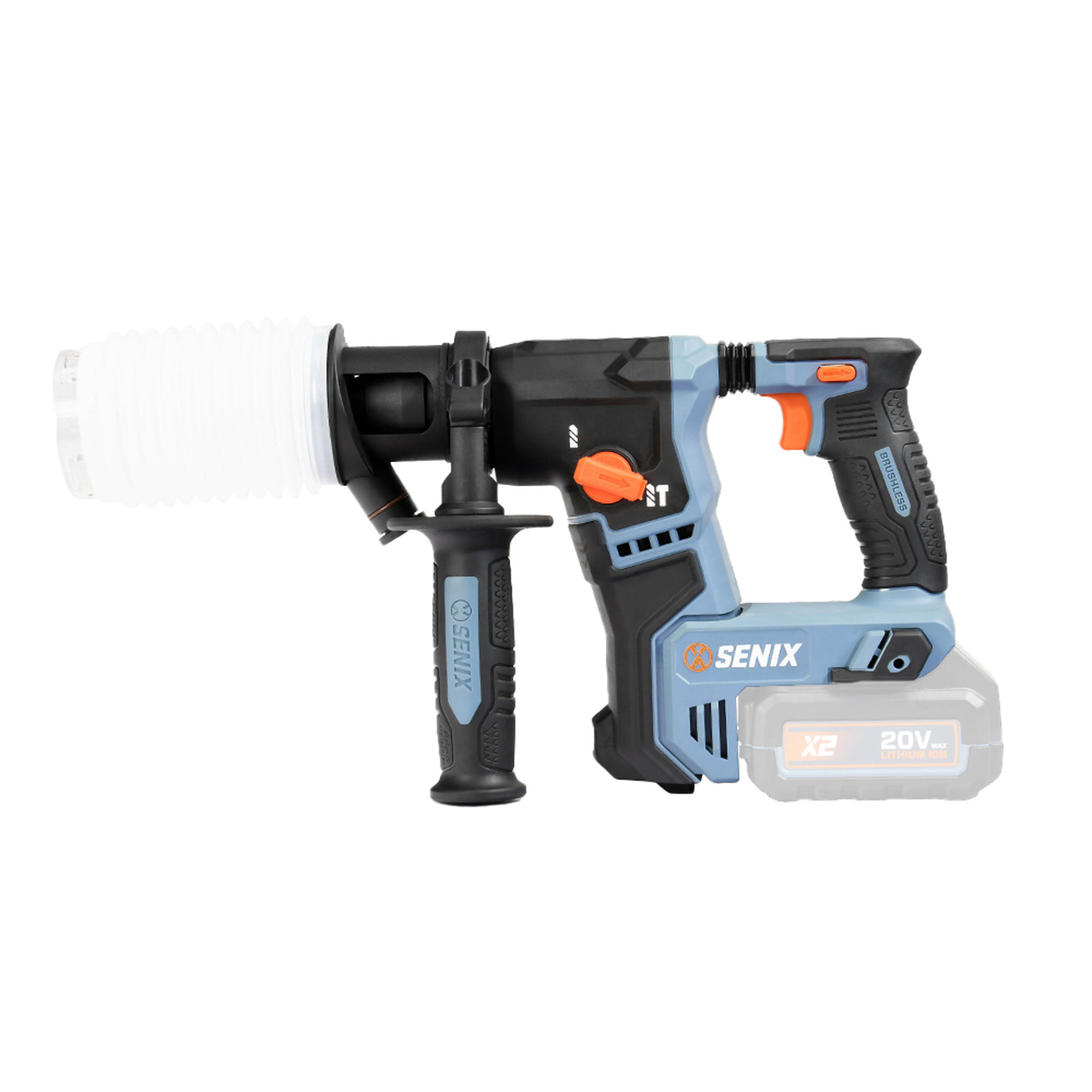 Перфоратор SDS-plus, 1.2Дж, 17 мм, без АКБ и ЗУ X2 20В