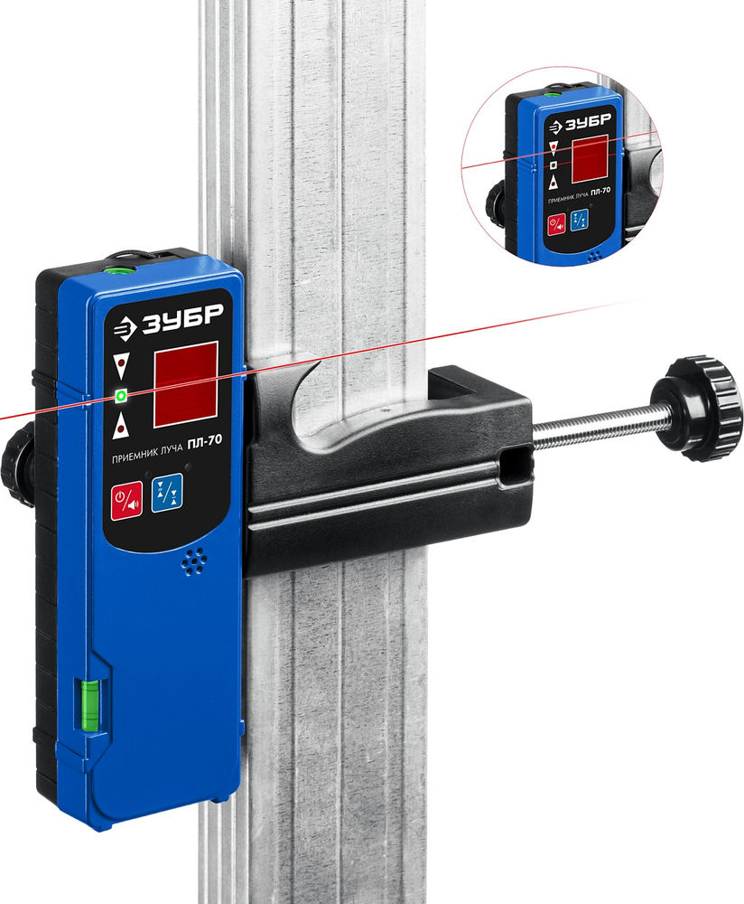 Приемник для линейного нивелира ЗУБР ПЛ-70 34949