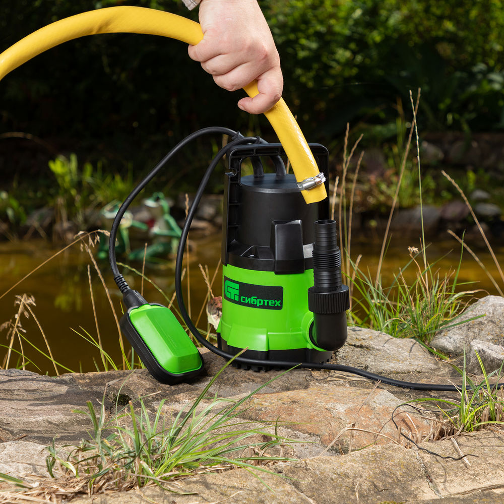 Дренажный насос для чистой воды СДН500-5, 500 Вт, напор 8 м, 8000 л/ч Сибртех (97262)