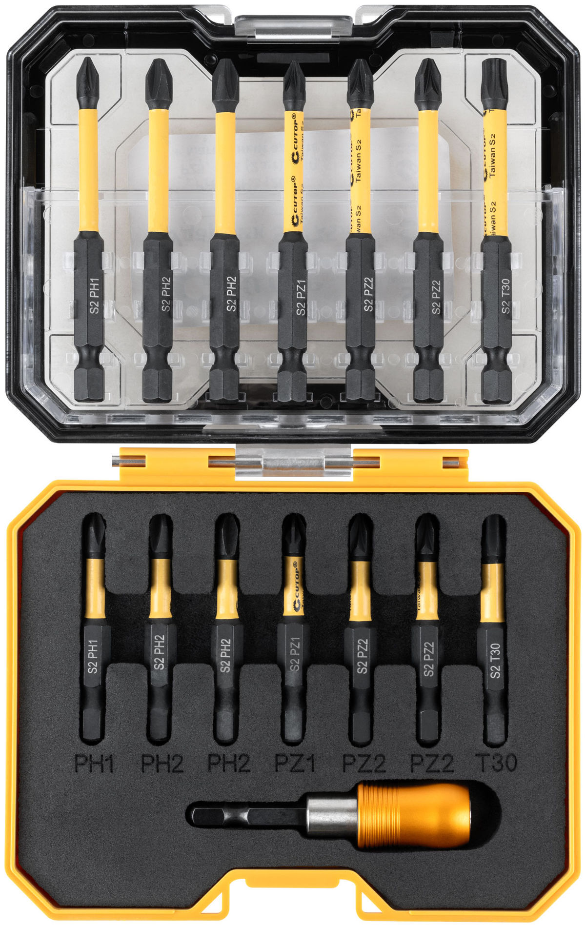 Набор торсионных бит Ударник 50/75, Cutop profi plus, 15 предметов (83-992)