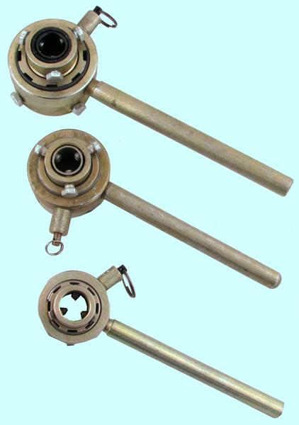 Плашкодержатель d 45/55/65мм (М16-М36, G1/2- G3/4- G1) с 2 кольц. и трещет. покр. цинк