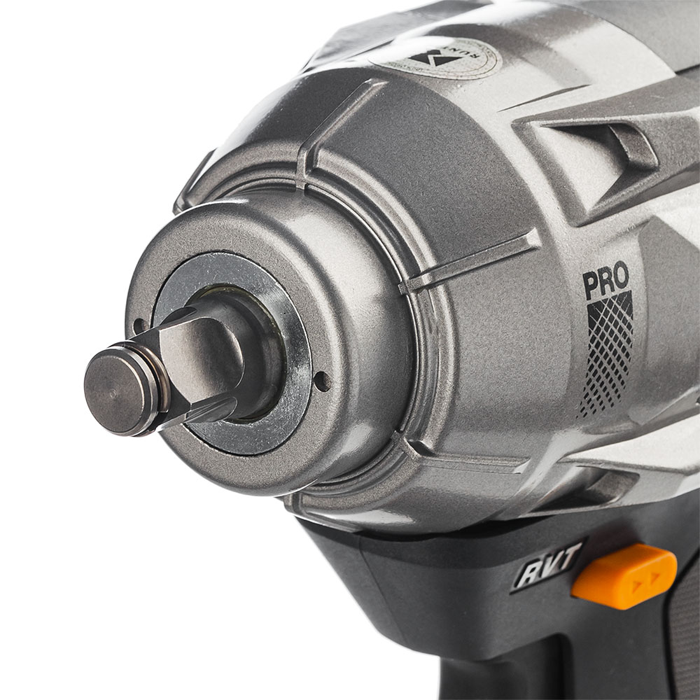 Гайковерт ударный аккумуляторный PRO 1/2, 20В, 2*4Ач, 1100Нм RUNTEC RT-IW1100