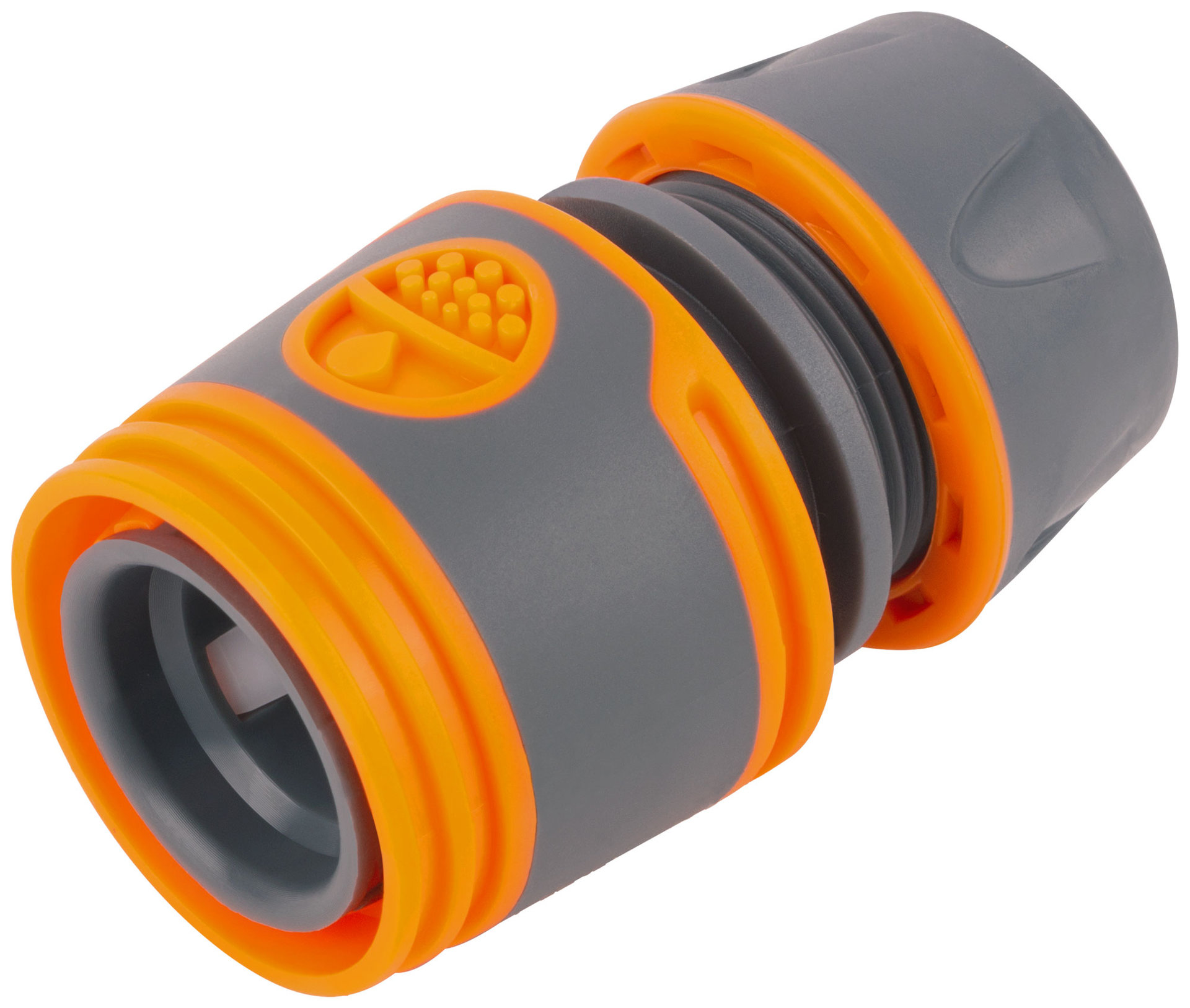 Соединитель двухкомпонентный с автостопом 1/2 (77743)