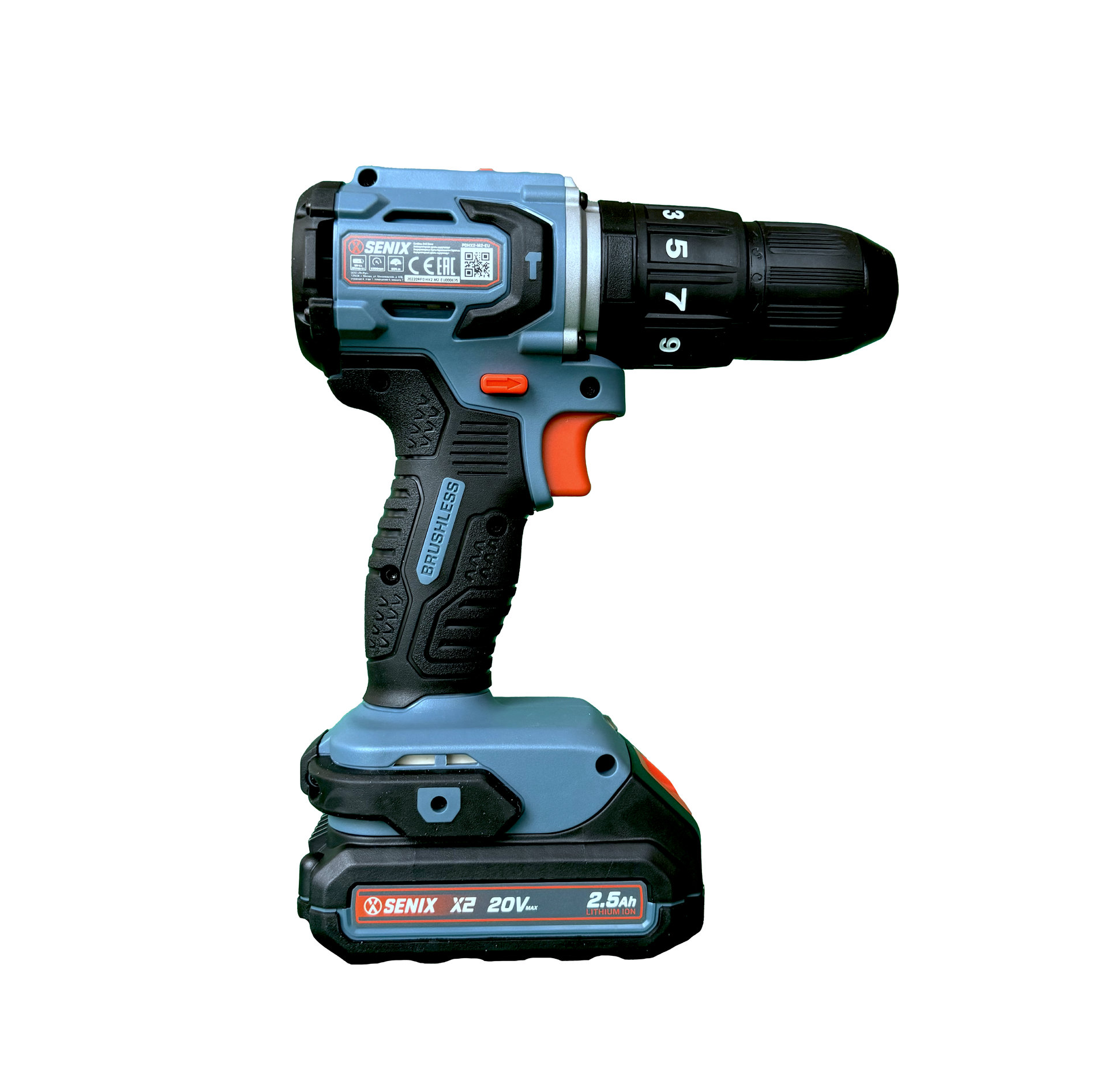 Ударная дрель-шуруповерт, 60 Нм, 2х2,5Ач, ЗУ, кейс X2 20В