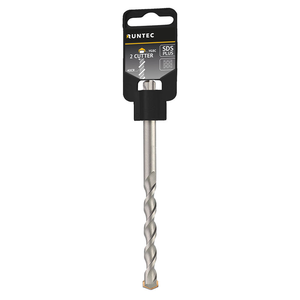 Бур по бетону SDS-Plus Runtec 2 Cutter 12x91x160, RUNTEC, RT-RD2X12160