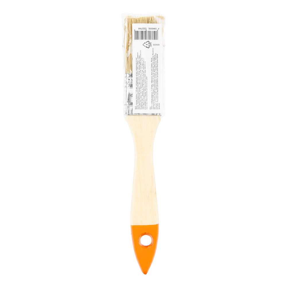 Кисть плоская Slimline 1 (25 мм) натуральная щетина, деревянная ручка Sparta (824205)