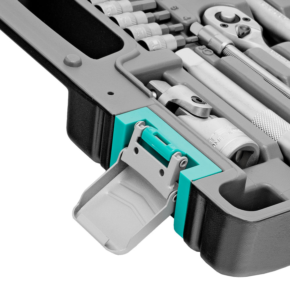 Набор инструментов, 1/2, 1/4, CrV, пластиковый кейс 82 предмета Stels