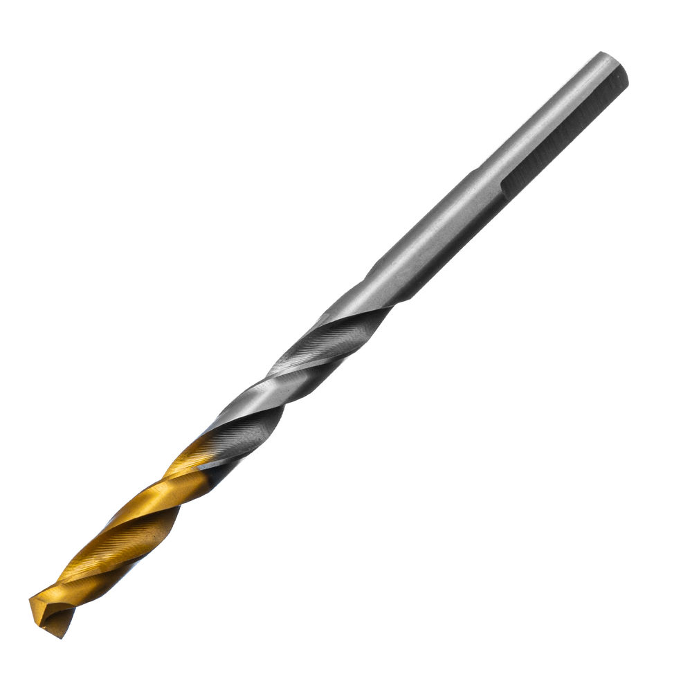 Сверло спиральное по металлу 5,5 x 93 мм, Р6М5, Golden Tip Denzel (718234)