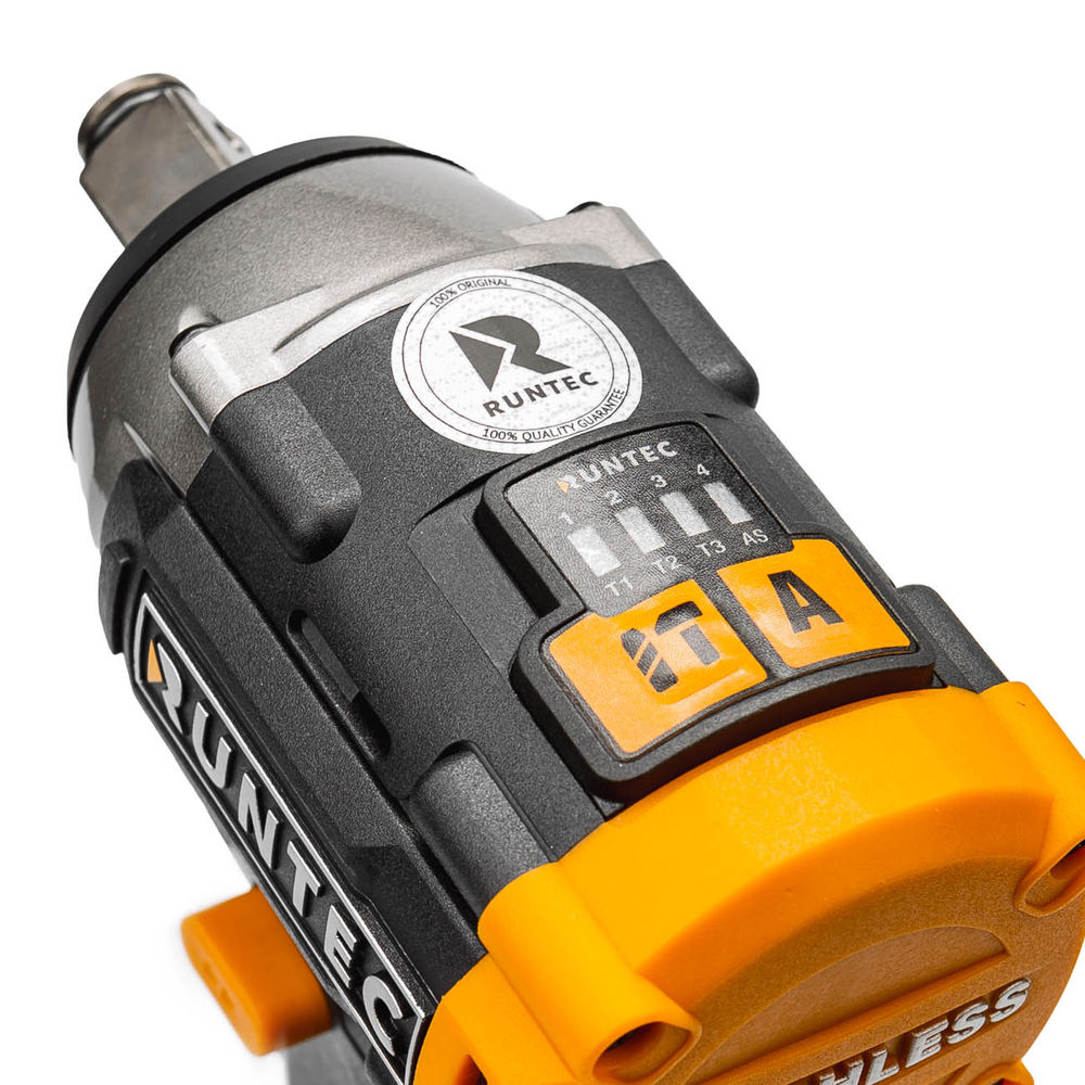 Гайковерт ударный аккумуляторный RUNTEC PRO 1/2, 16В, 2*2Ач, 180Нм, RUNTEC, RT-IW180