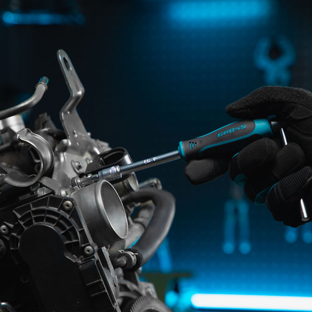 Набор инструментов, 1/4, 1/2, CrV, 120 зубьев, 76 предметов Gross