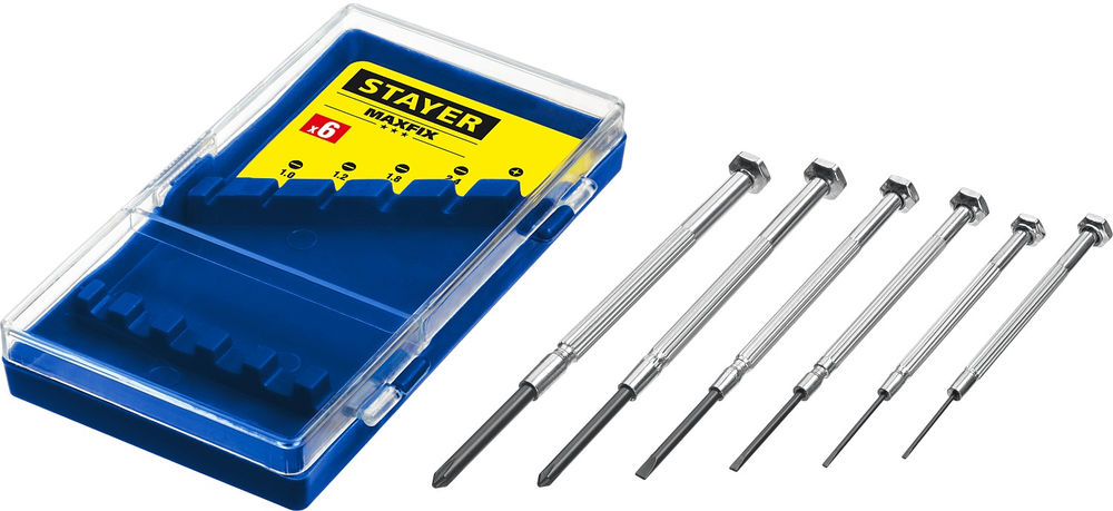 Отвертки часовые 6 предм. STAYER 2560-H6_z02