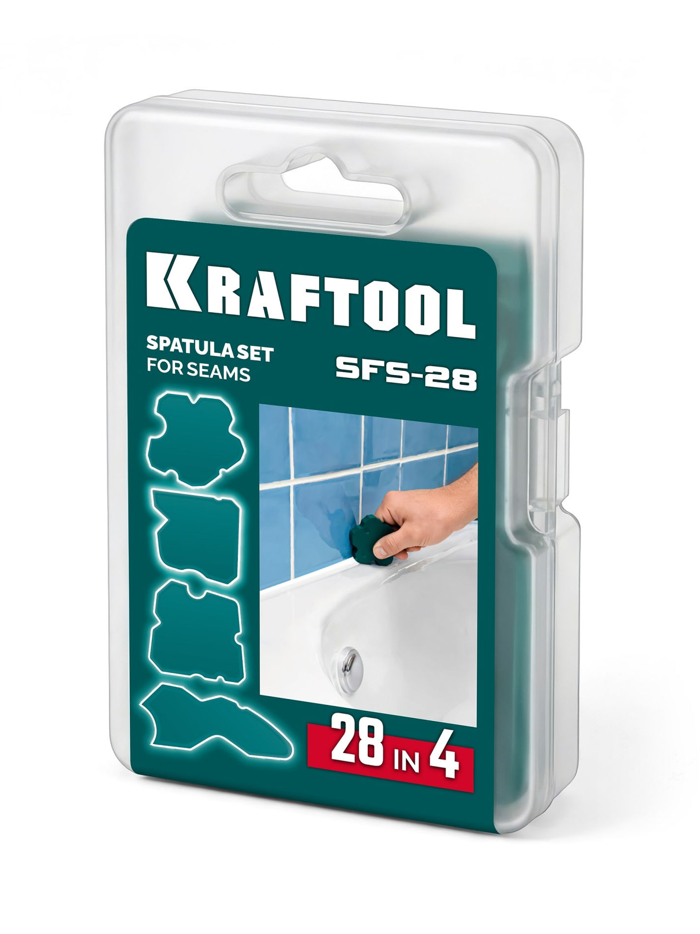 KRAFTOOL SFS-28 набор специальных шпателей для формирования швов герметика (10121-H4)