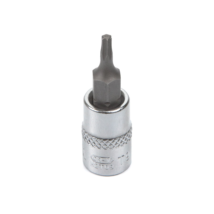 Головка торцевая с вставкой torx с отверстием T9H 1/4 Licota H2TT09