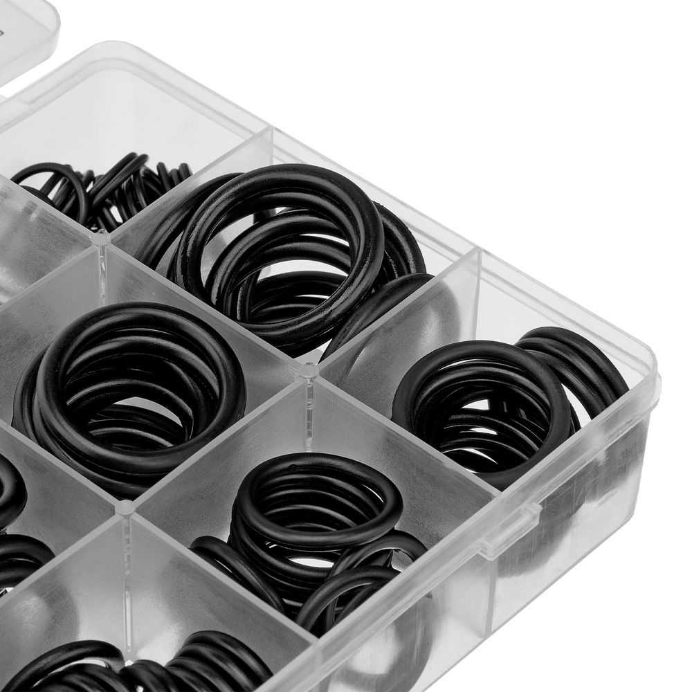 Набор резиновых уплотнительных прокладок, D 3-23 мм, 279 предметов Сибртех (47598)