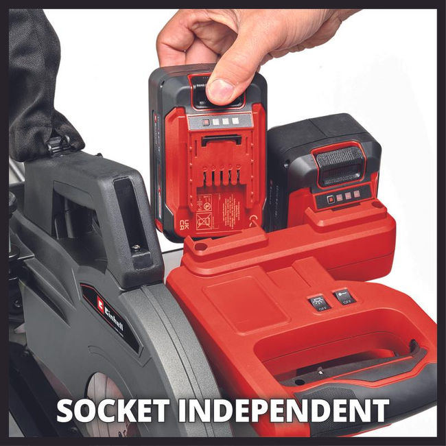 Пила торцовочная акк.Einhell PXC TE-SM 36/10 L Li 2x18В,254х30мм,пропил 340х85мм,лазер,без АКК и ЗУ (4300885)