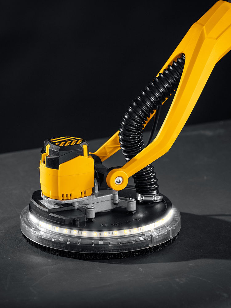 Машина шлифовальная для стен (жираф) бесщеточная d225 мм, 500 Вт, подсветка, кейс STEHER DWB-500