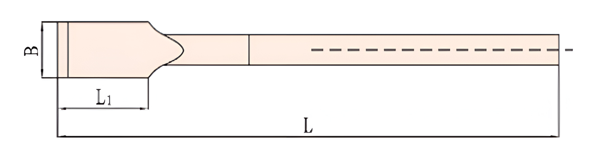 Шабер лопатка 50х690 мм рукоятка деревянная искробезопасный AlCu 212-1002, HORTZ