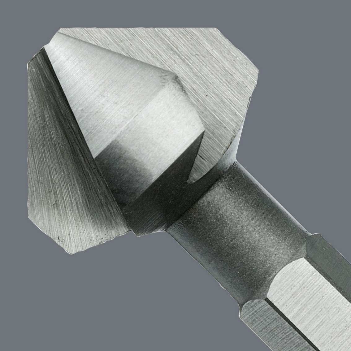 Набор бит-зенкеров конических трёхканавочных 90° 8 пр. с отвёрткой-битодержателем и битодержателем Rapidaptor 1/4 C6.3/E6.3 6.3-20.5 серия 846/8 Wera WE-104650