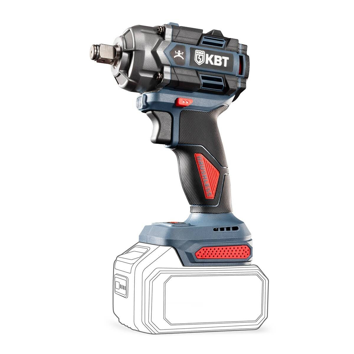 Гайковерт WB-20-500 без АКБ и ЗУ серия ПРОФИ (КВТ) (104536)