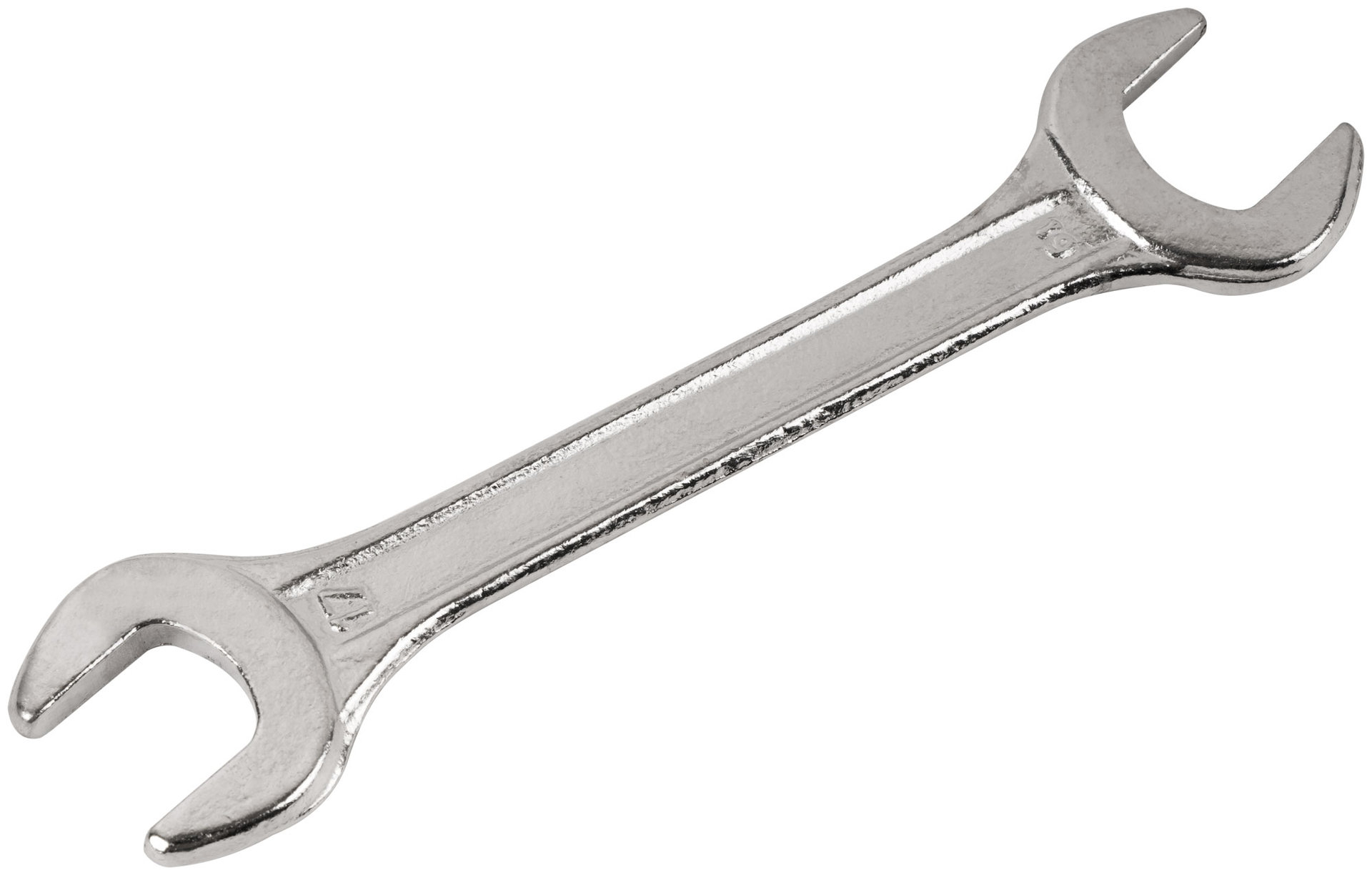 Ключ рожковый, хромированное покрытие 17х19 мм (63510)