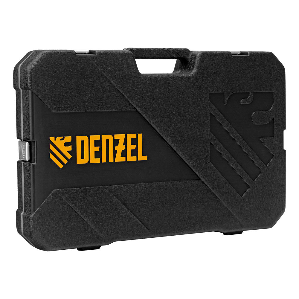 Набор инструментов, 1/2, 1/4, 3/8, CrV, S2, пластиковый кейс, 216 предметов Denzel