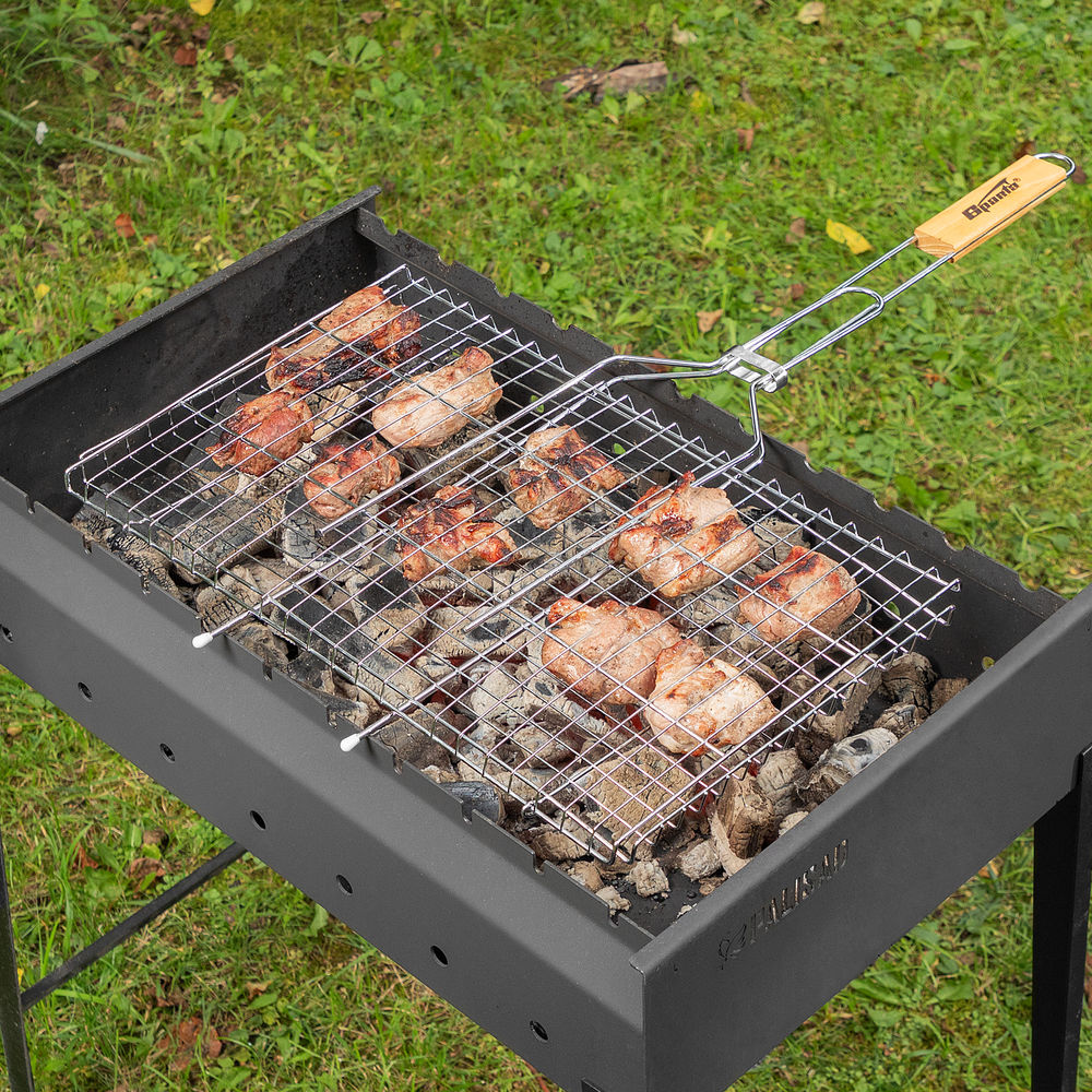 Решетка-гриль 260 х 450 мм, хромированная Sparta (69565)