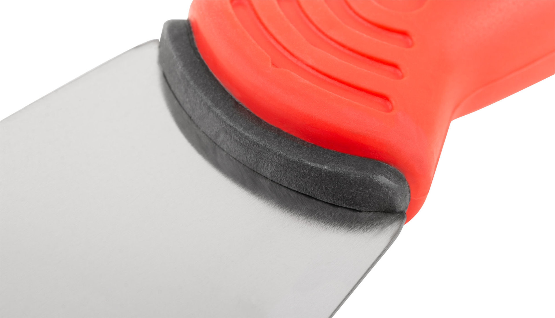 Шпатель, нерж.сталь, прорезиненная ручка 60 мм (06712)