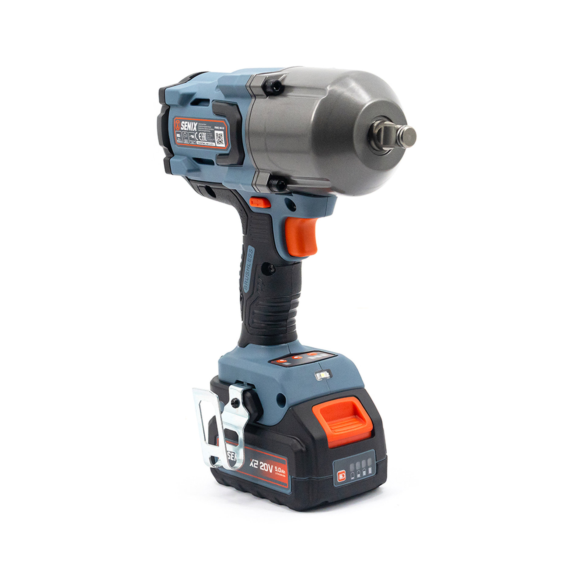 Импульсный гайковерт 1/2, 1350 Нм, акб 8Ач, зу 6А X2 20В