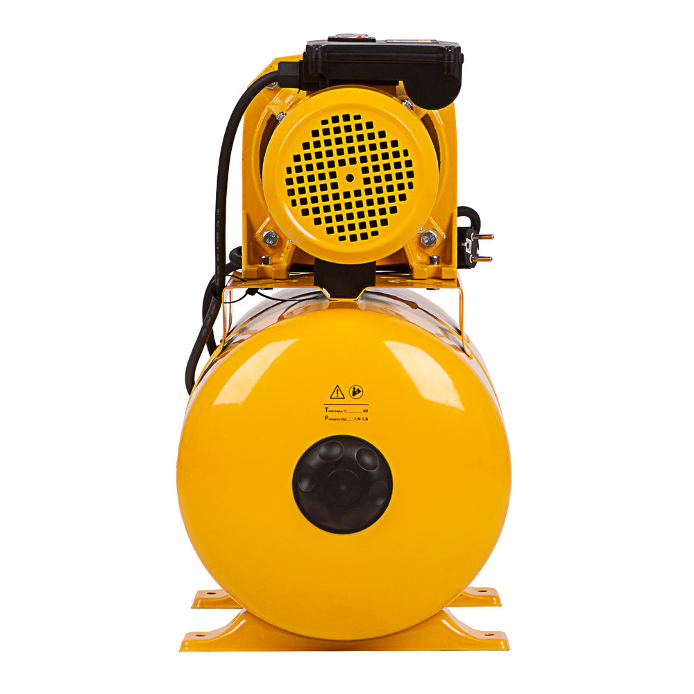 Насосная станция PS1100С, 1100 Вт, 4500 л/ч, ресивер 24 л, подъем 46 м, чугун Denzel (97215)