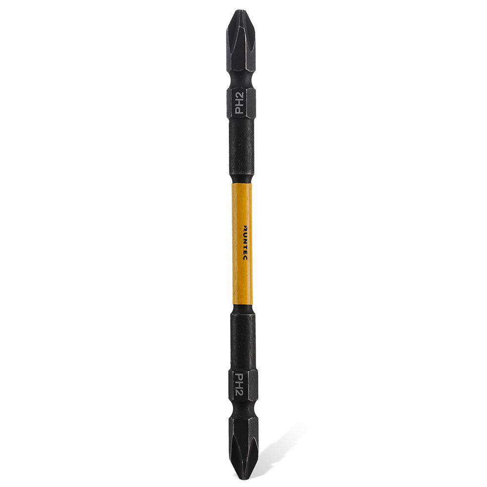 Бита ударная двусторонняя H6.35 110мм PH2/PH2 5 шт. RUNTEC RT-IBD110