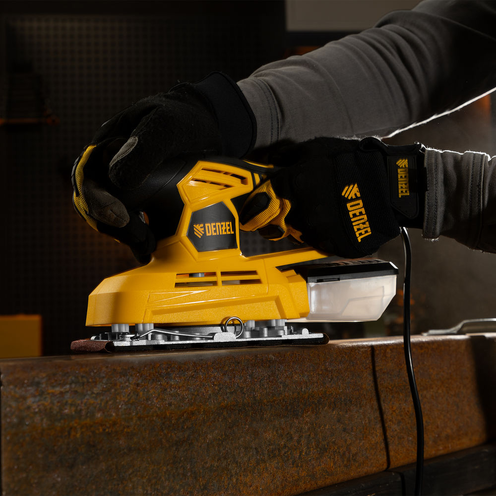 Машина плоскошлифовальная вибрационная VS-90-187, 240 Вт, 6000-11000 об/мин Denzel (27611)