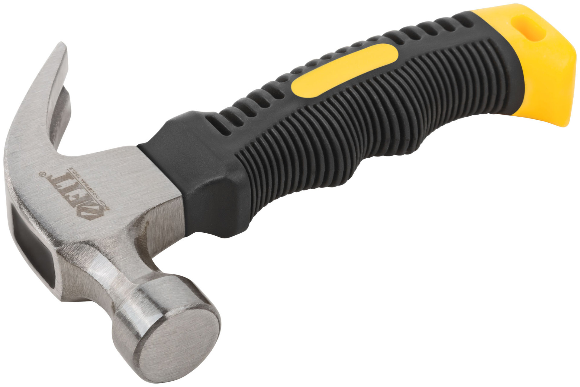 Молоток-гвоздодер укороченный, фиберглассовая обрезиненная ручка, 25 мм, 225 гр. (44770)