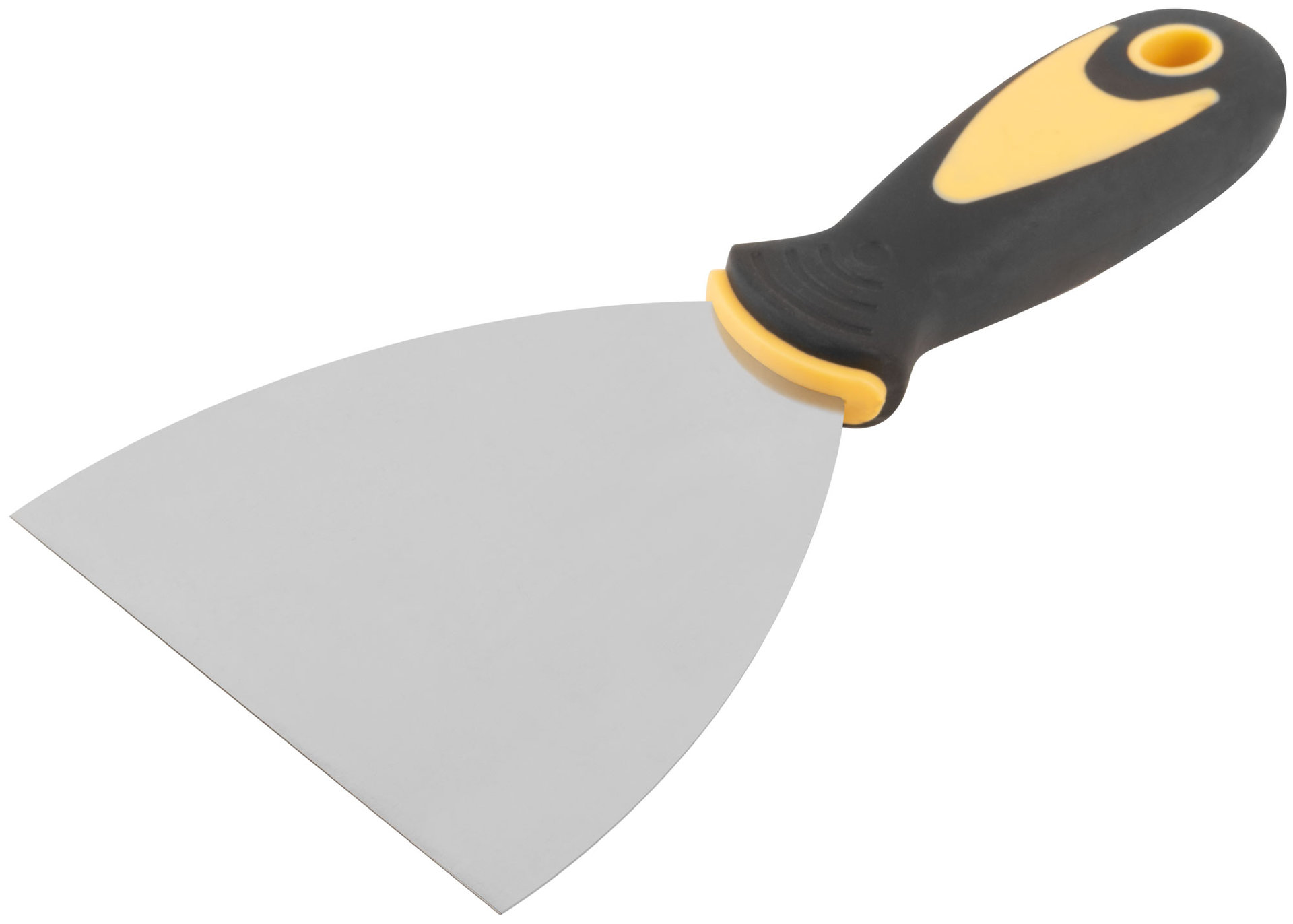 Шпатель, нерж.сталь, прорезиненная ручка 4 (100 мм) (06696)