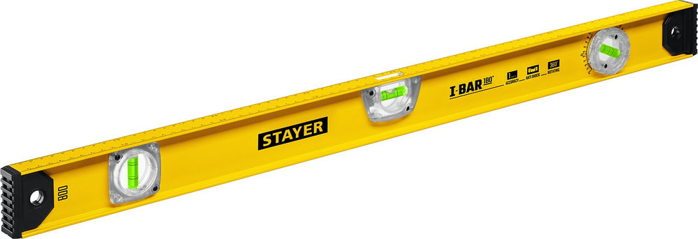 Уровень двутавровый с поворотным глазком I-Bar STAYER 180 800 мм 3470-080_z02  