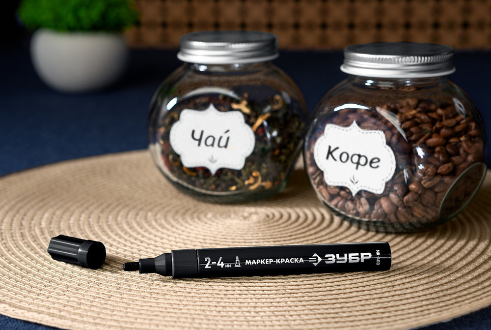 Маркер-краска МК-400 черный, 2-4 мм ЗУБР 06325-2