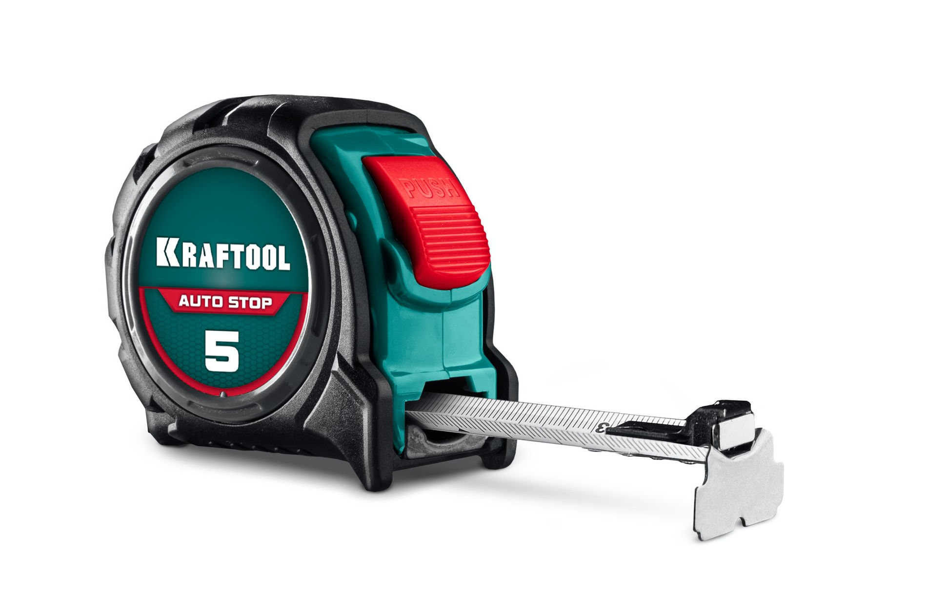 KRAFTOOL AutoStop 5м х 25мм, профессиональная рулетка с автостопом (3412-5-25_z01)