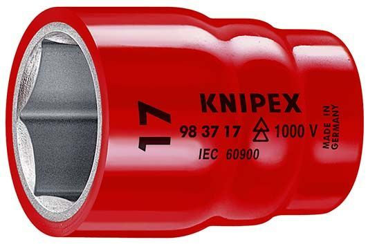 Головка торцевая VDE 3/8 6-гранная, 17 мм, диэлектрическая (KN-983717)