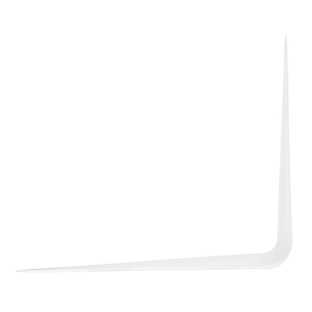 Кронштейн угловой с ребром, 350 х 400 мм, белый Сибртех (94019)