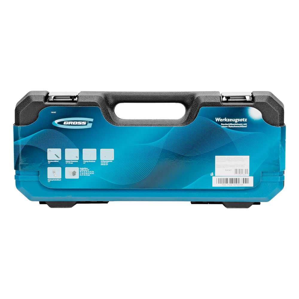 Набор инструментов, 1/2, CrV, 120 зубьев, 24 предмета Gross