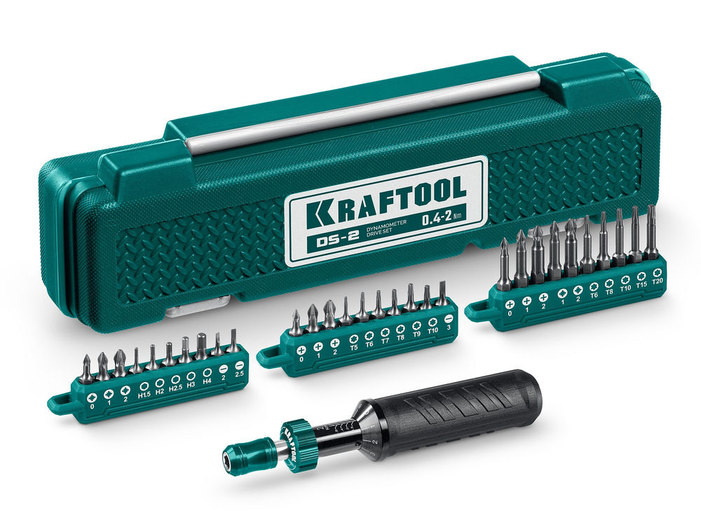 Динамометрическая отвертка 0.4–2 Нм KRAFTOOL 64034