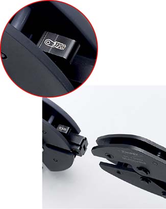 Пресс-клещи с магазином для смены плашек, 3 сменные плашки, 250 мм MultiCrimp KN-973301