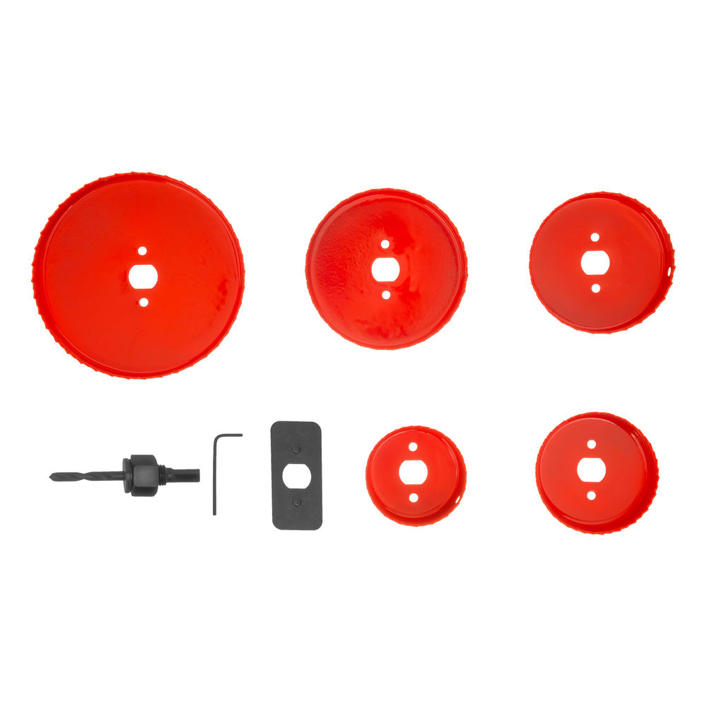 Набор кольцевых пил по дереву, 64-127 мм, 8 предметов Matrix (704715)