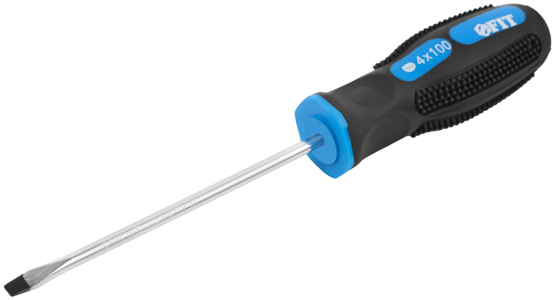 Отвертка Универсал, CrV сталь, прорезиненная ручка 4х100 мм SL (55134)