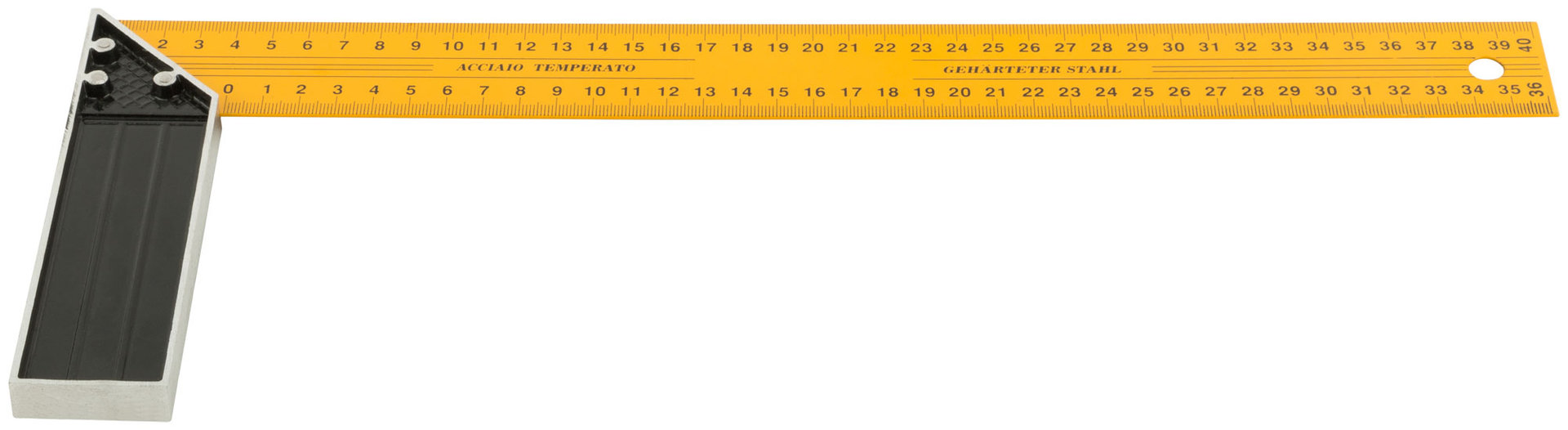 Угольник столярный желтый усиленный 400 мм (19440)