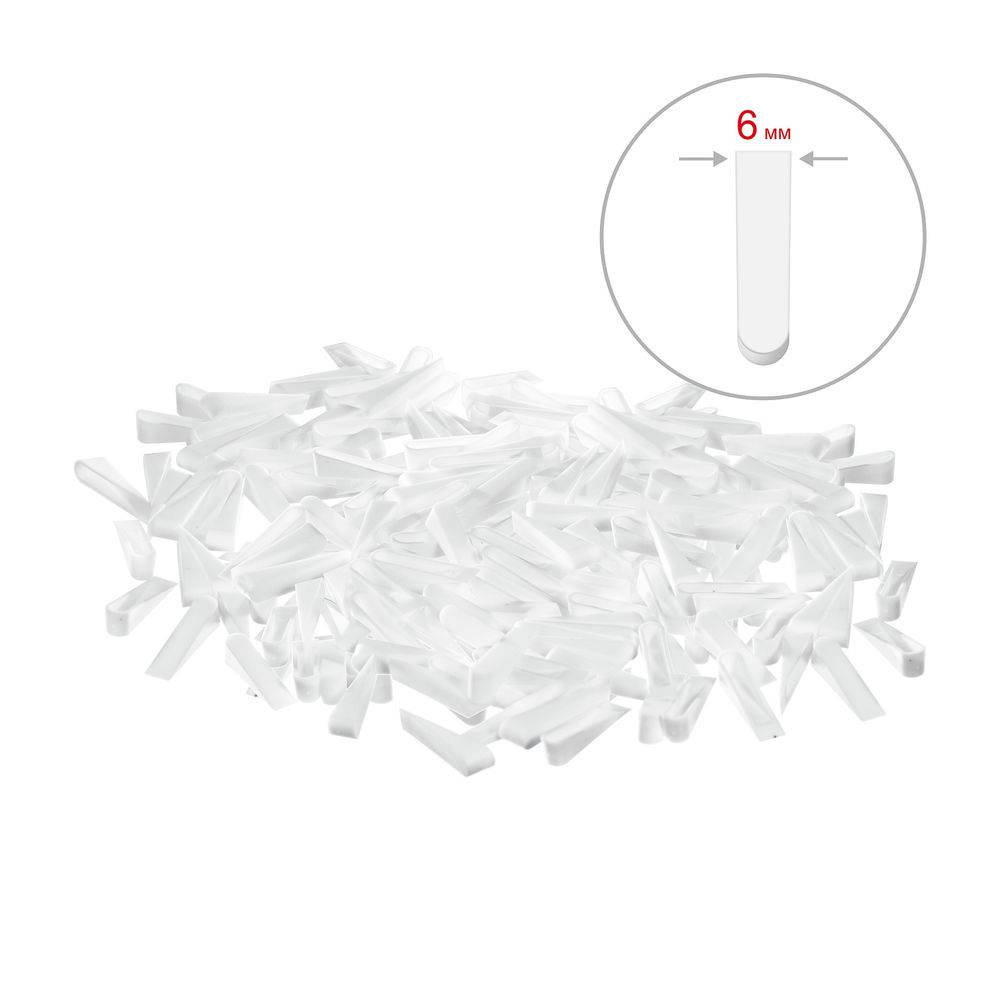 Клинья для плитки малые 6 мм, 100 шт STAYER 3382-1