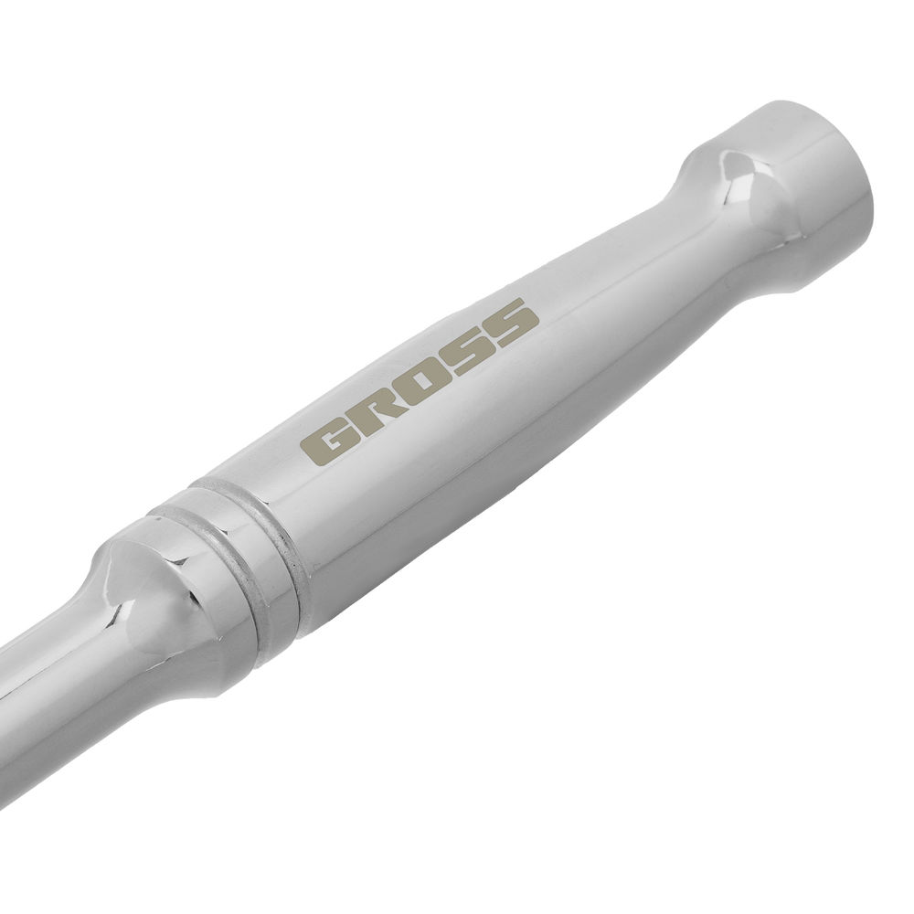 Ключ-трещотка 3/8, CrV, 120 зубьев, цельнометаллический, хром Gross