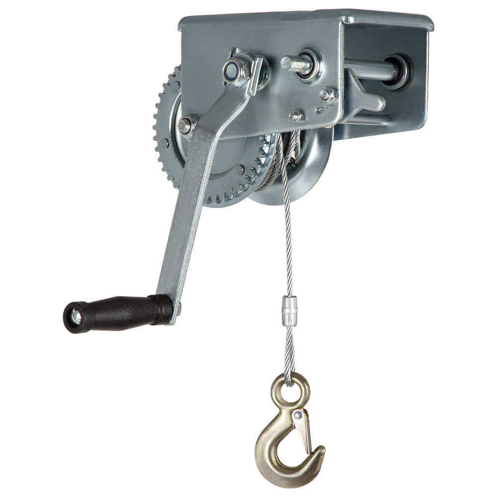 Лебедка шестеренчатая, тяга 0.8 т, тросовая Matrix (522735)