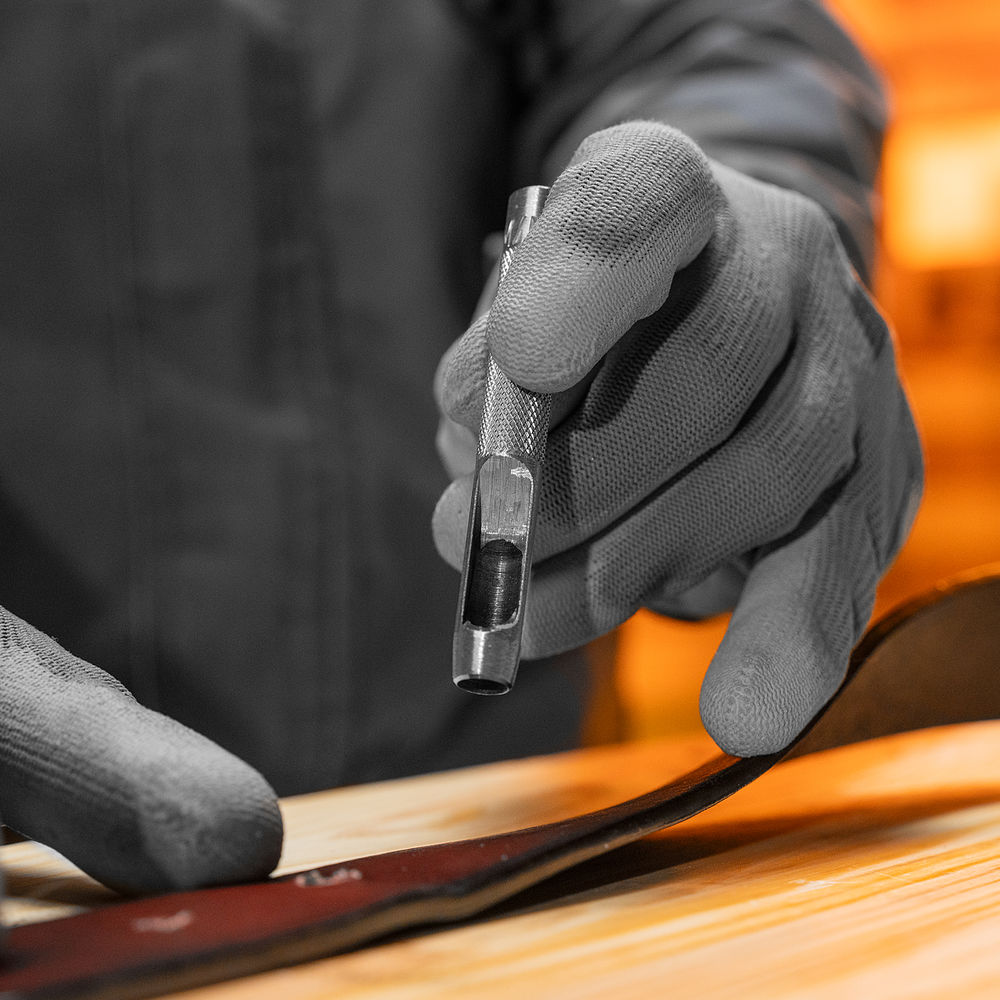 Набор пробойников для кожи 2 3 4 5 6 8 9 10 13 мм, 9 шт, чехол Сибртех (18309)